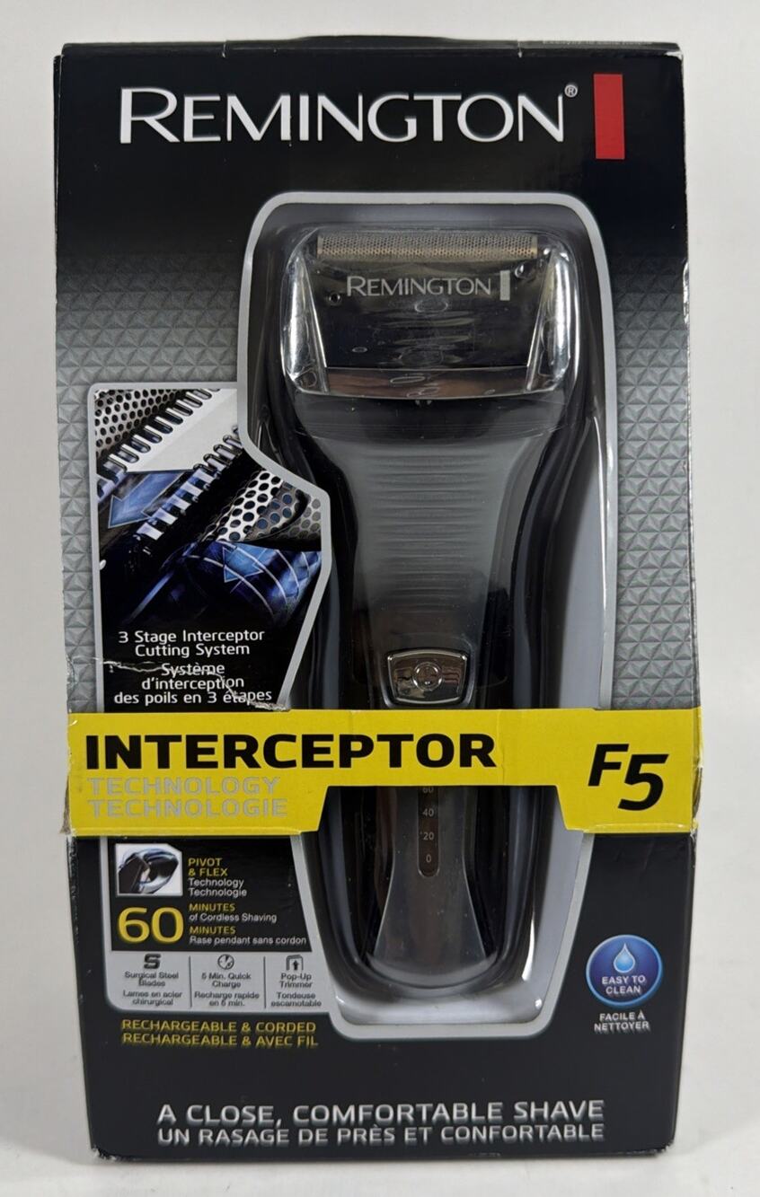 Remington Interceptor F5 Rechargeable Men’s Shaver - New